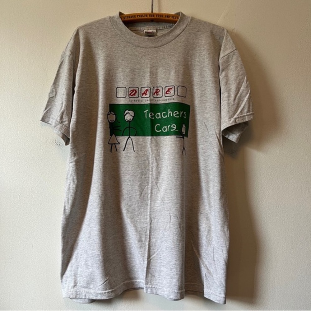 Vintage D.A.R.E Teachers Care Shirt Size‎ XL Made in Canada